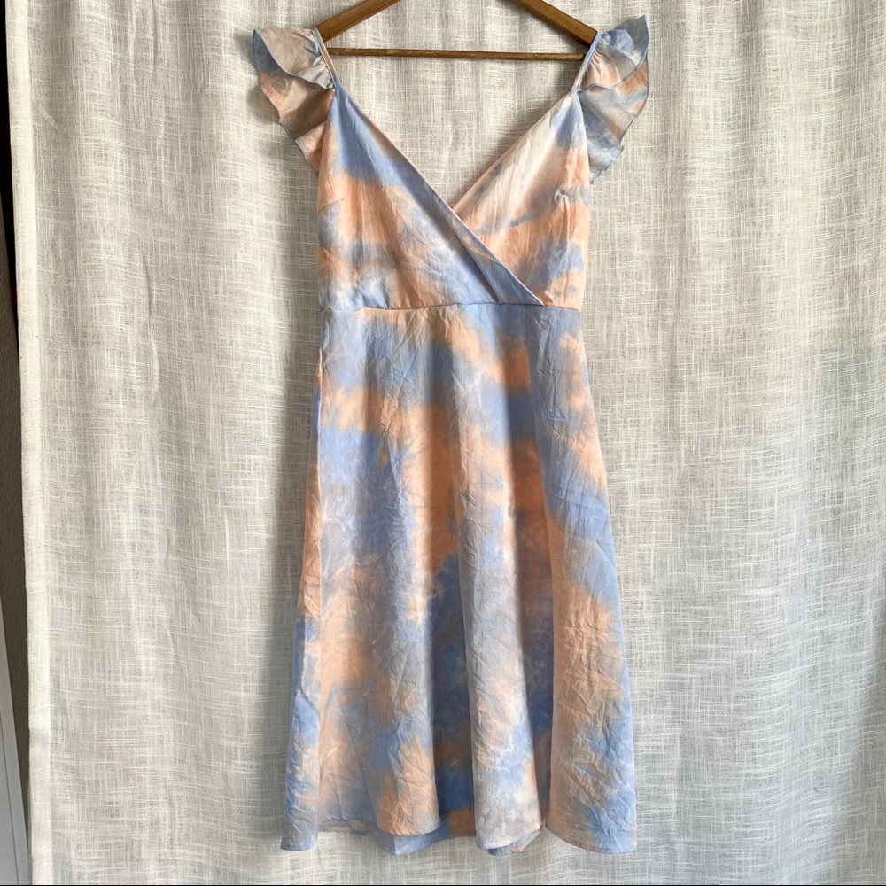 Modcloth Pretty Femme Midi Dress Tie Dye